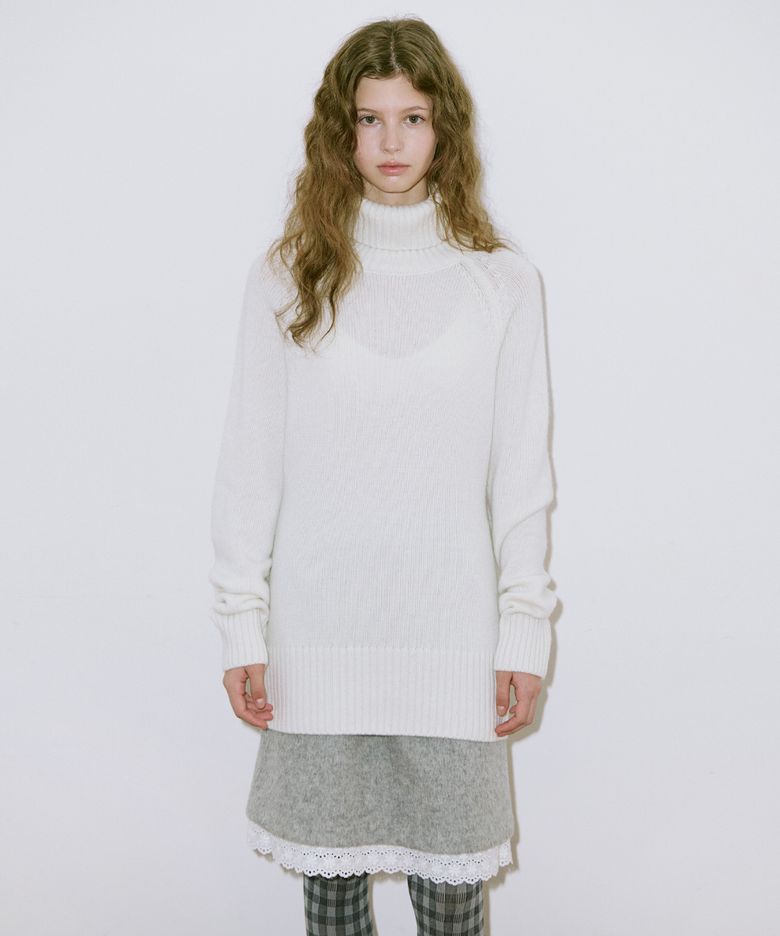 Middle Turtleneck Knit (Cream)