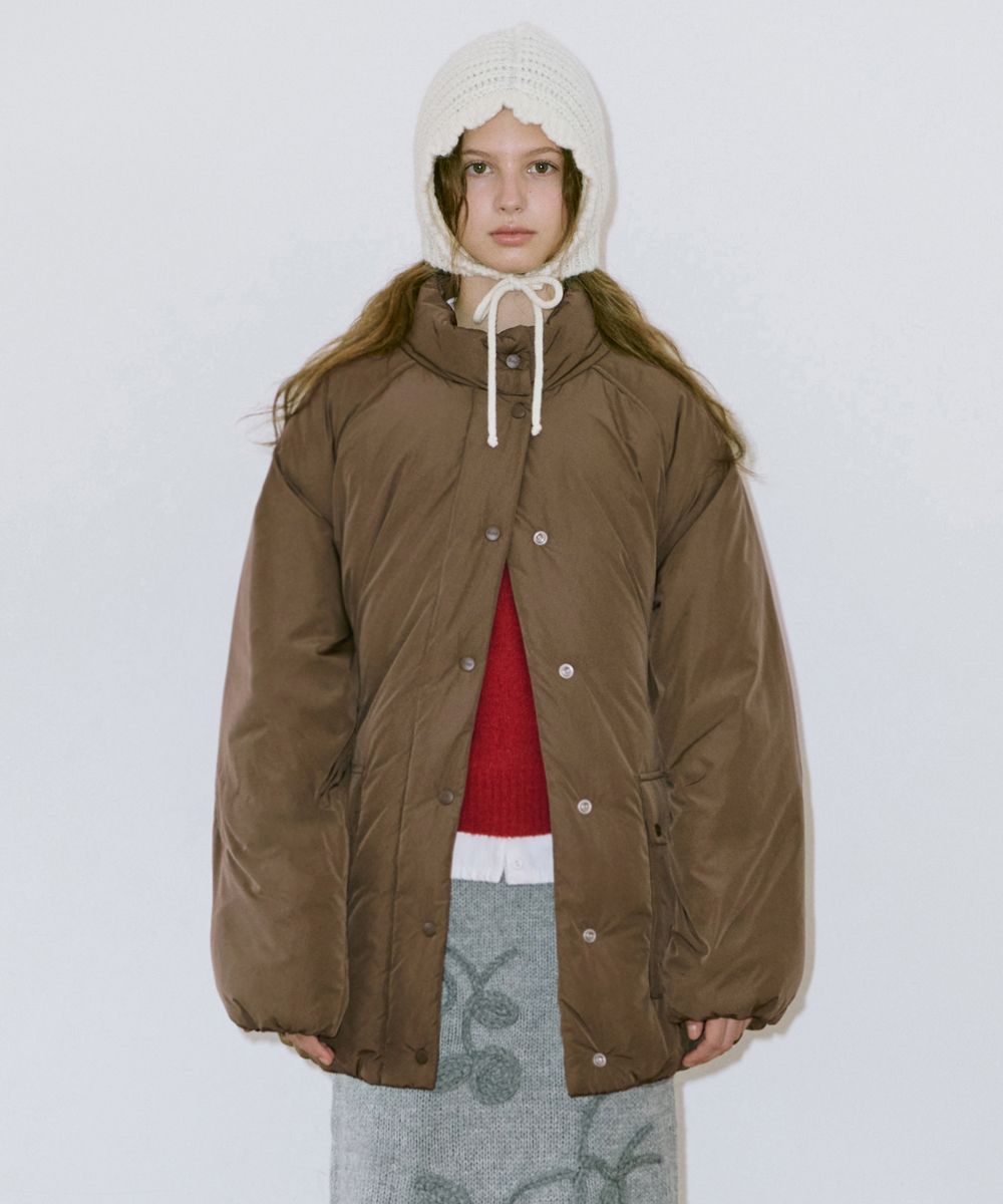 ダウンジャケット・コート sinoon Raglan Half Down Jacket Khaki Brown MUSINSA | SINOON Raglan Half Down Jacket (Khaki Brown)