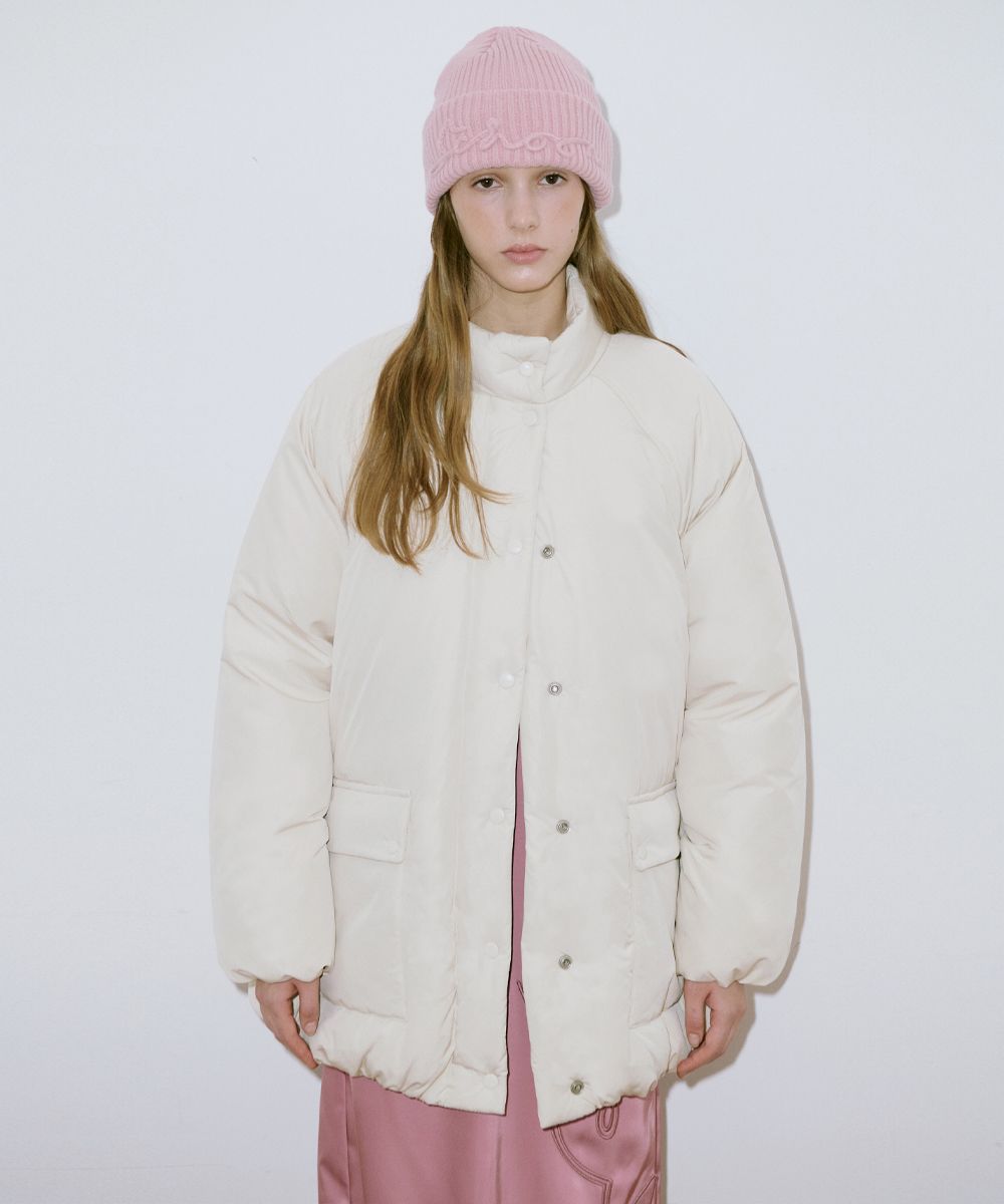 ダウンジャケット・コート sinoon Raglan Half Down Jacket Ivory MUSINSA | SINOON Raglan Half Down Jacket (Ivory)