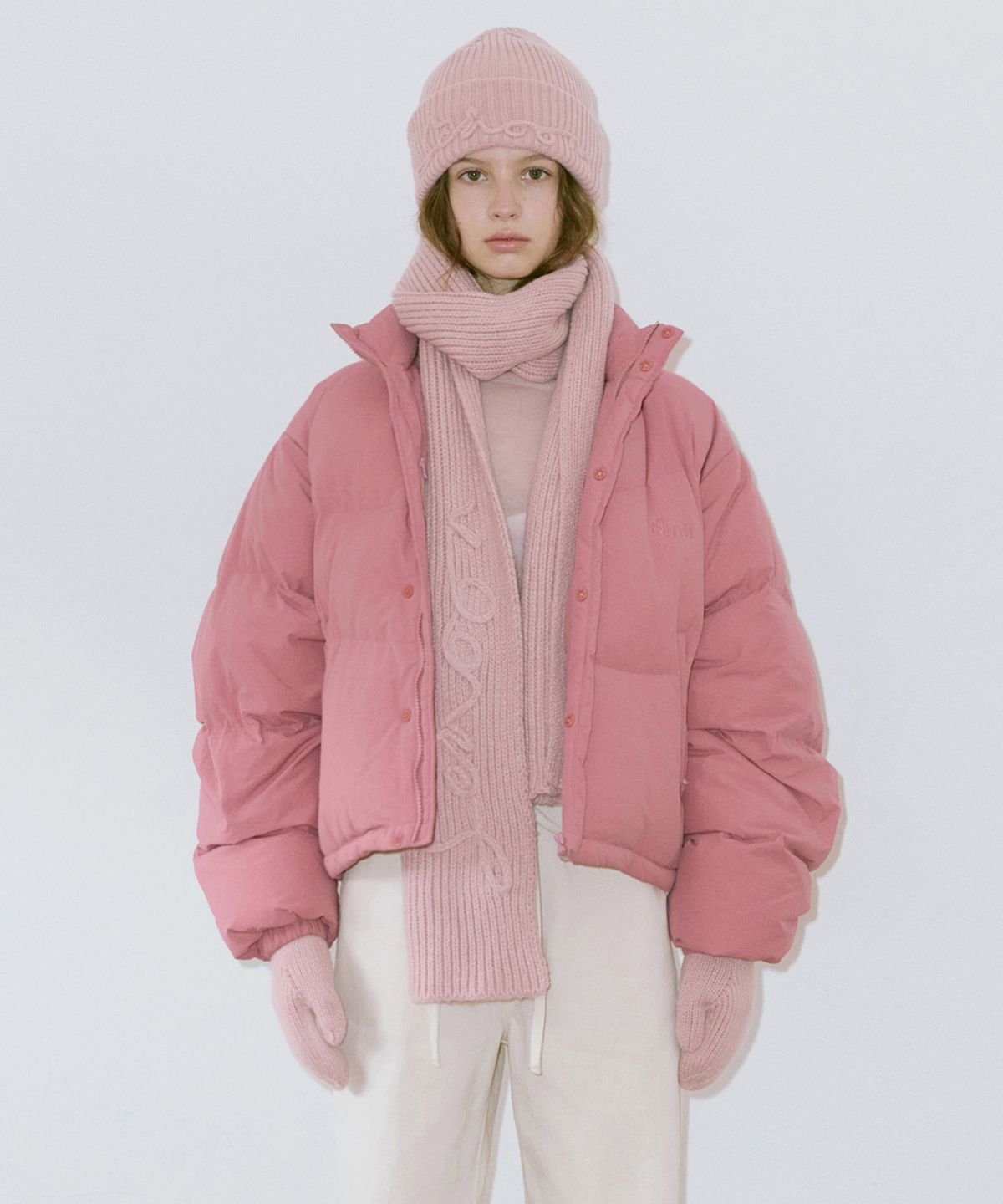 시눈(SINOON) Puffer Jacket (Rose)
