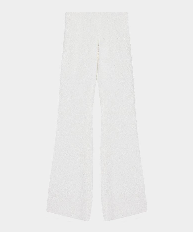 Soft Fluffy Knit Pants (White)
