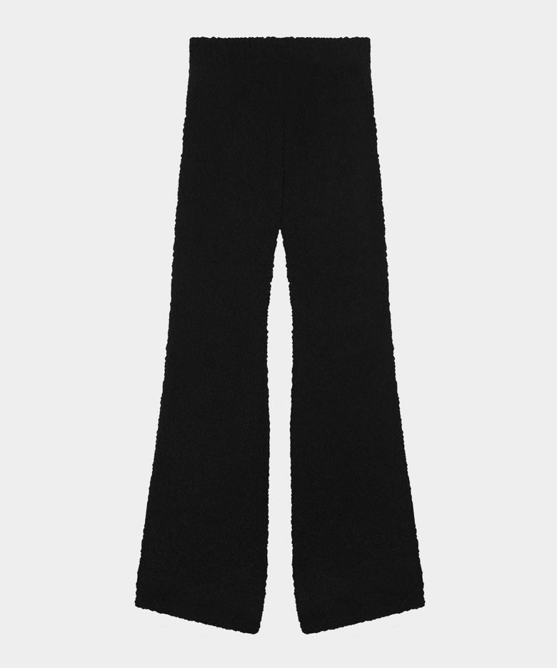 Soft Fluffy Knit Pants (Black)