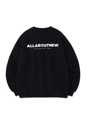 올 뉴 로고 믹스 맨투맨 블랙 ANZ1TM22ABK