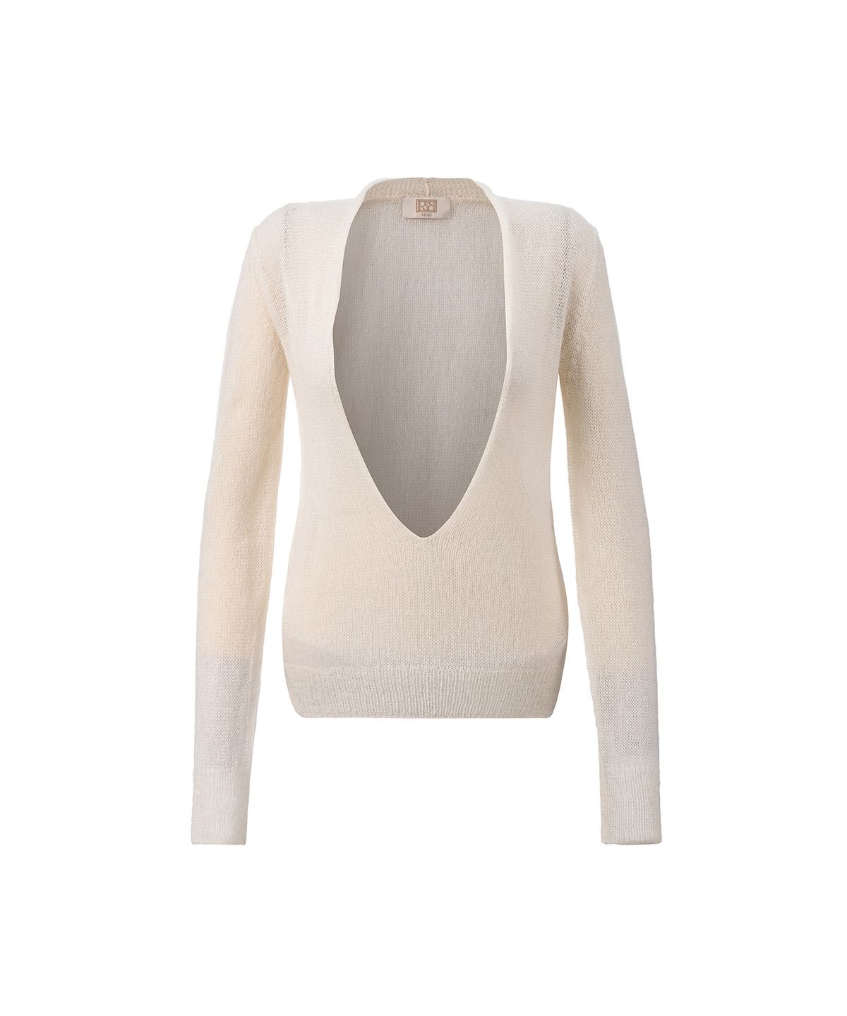 르네제이(RENEJ) Mohair plunge neck Knit