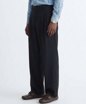 사이드 어드저스터 슬랙스 블랙