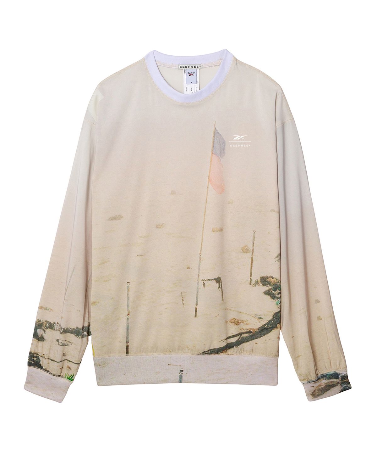 리복(REEBOK) REEBOK X SEEN PRINTING WOVEN CREW NECK - 플래그