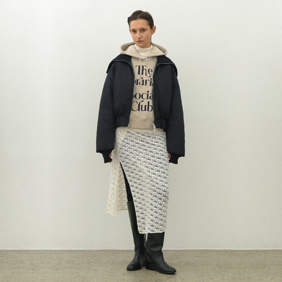 아틀리에 나인(ATELIER NAIN) ROMAN RIBBON LAYERED SKIRT(SK-4985)