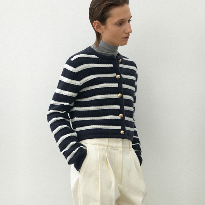 STRIPE SKASHI CARDIGAN(CD-2180)