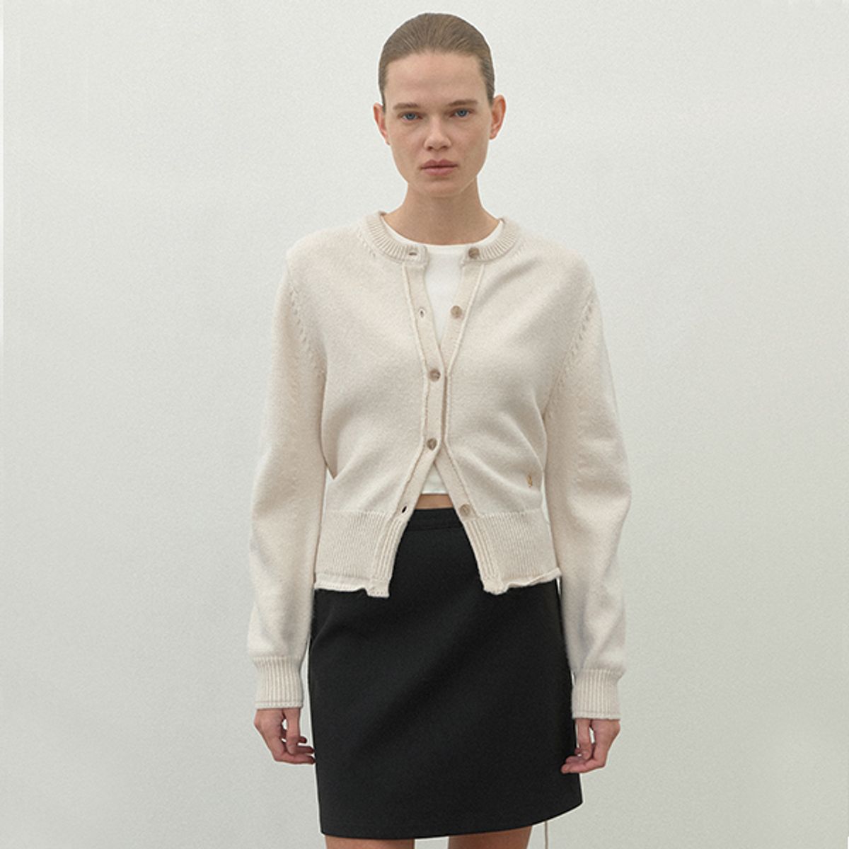 아틀리에 나인(ATELIER NAIN) WOOL HAIRY RIBBON CARDIGAN(CD-2162)