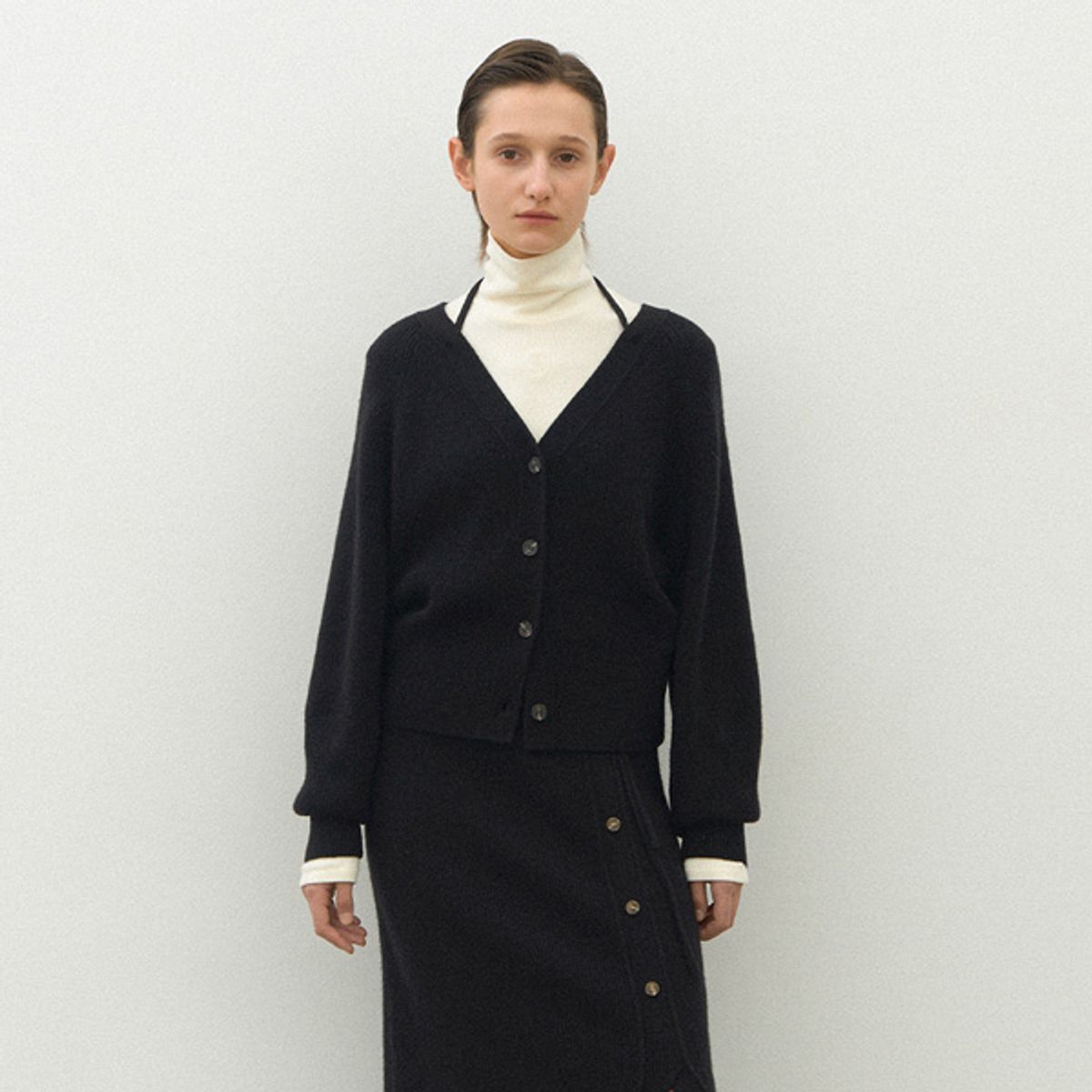아틀리에 나인(ATELIER NAIN) ESSENTIAL WOO RIBBON SET-UP CARDIGAN(CD-2164)