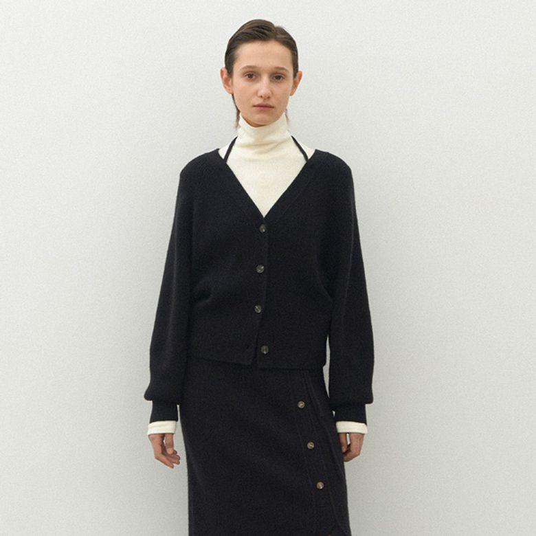 ESSENTIAL WOO RIBBON SET-UP CARDIGAN(CD-2164)