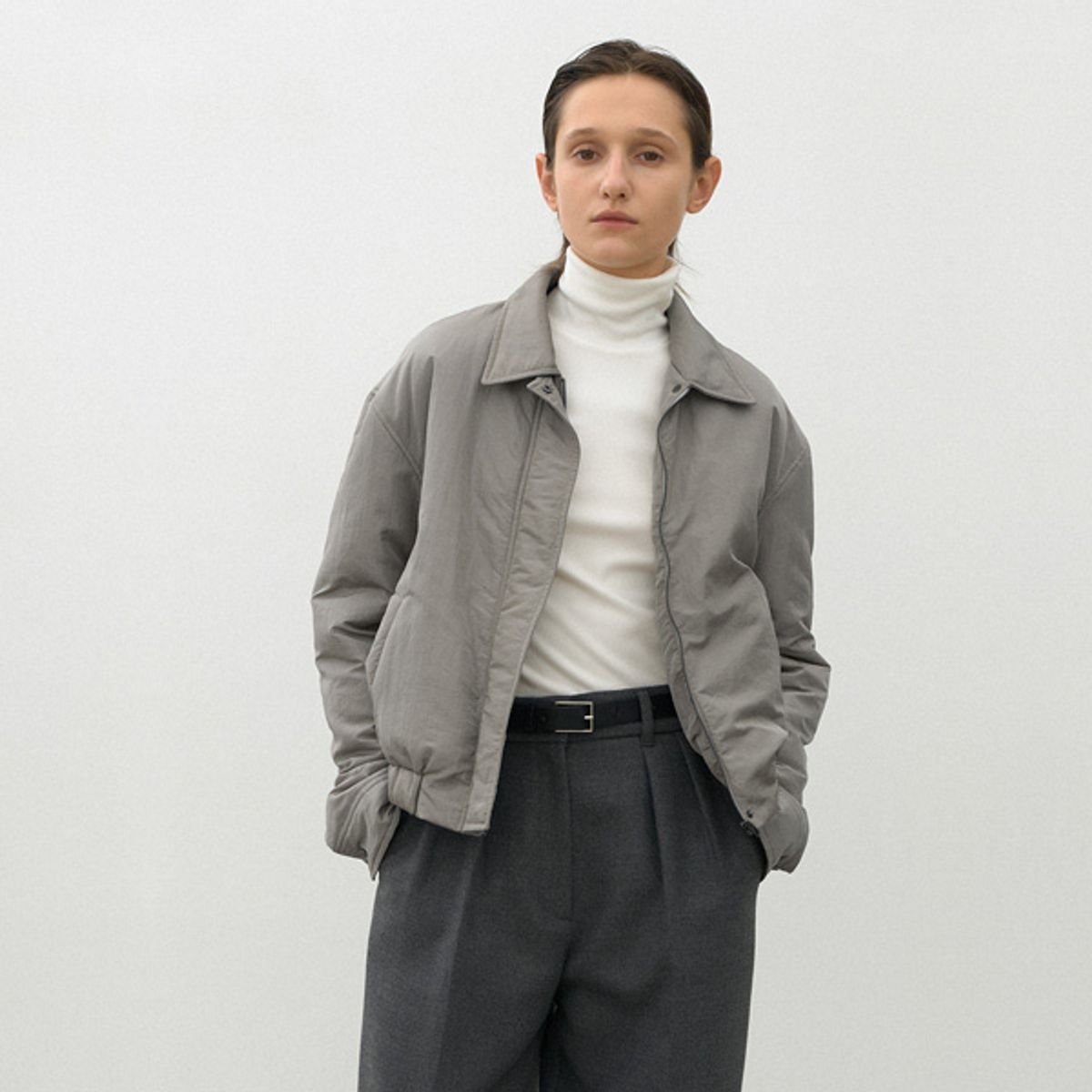 아틀리에 나인(ATELIER NAIN) EMILY COLLAR PADDING JUMPER(JP-567)
