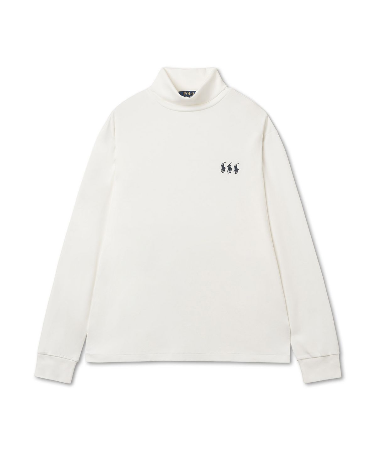 폴로 랄프 로렌(POLO RALPH LAUREN) [Pony Trio] 소프트 코튼 터틀넥-화이트