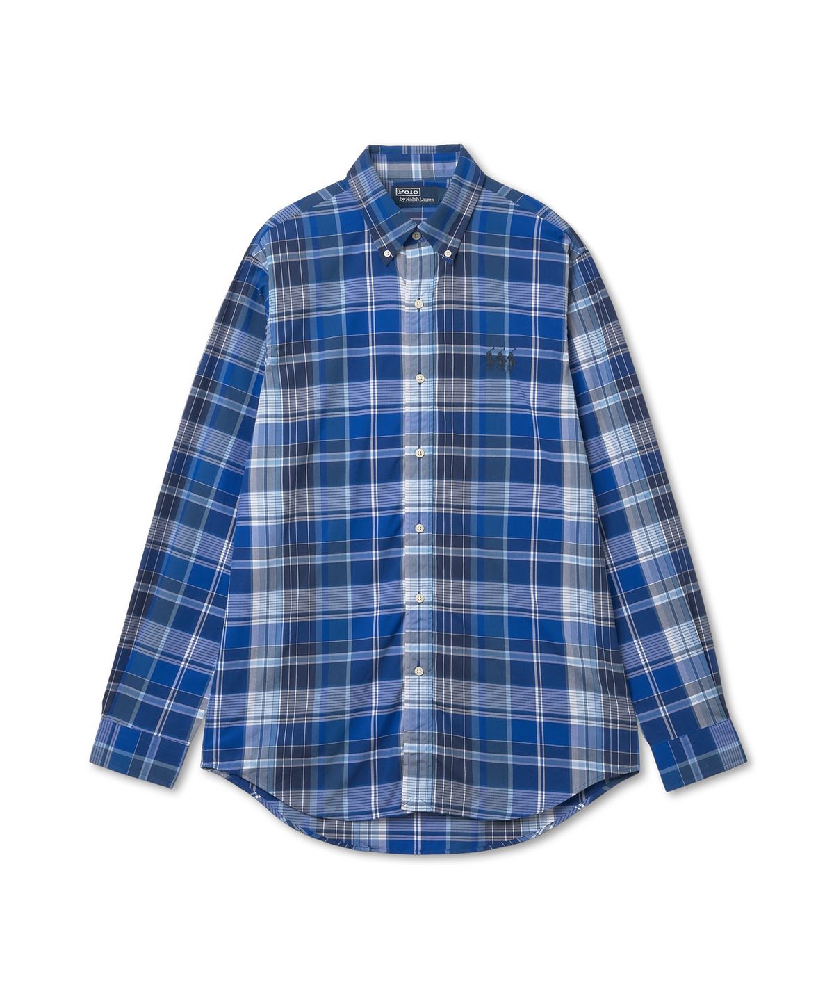 폴로 랄프 로렌(POLO RALPH LAUREN) [Pony Trio] 클래식핏 포플린 체크 셔츠-블루멀티