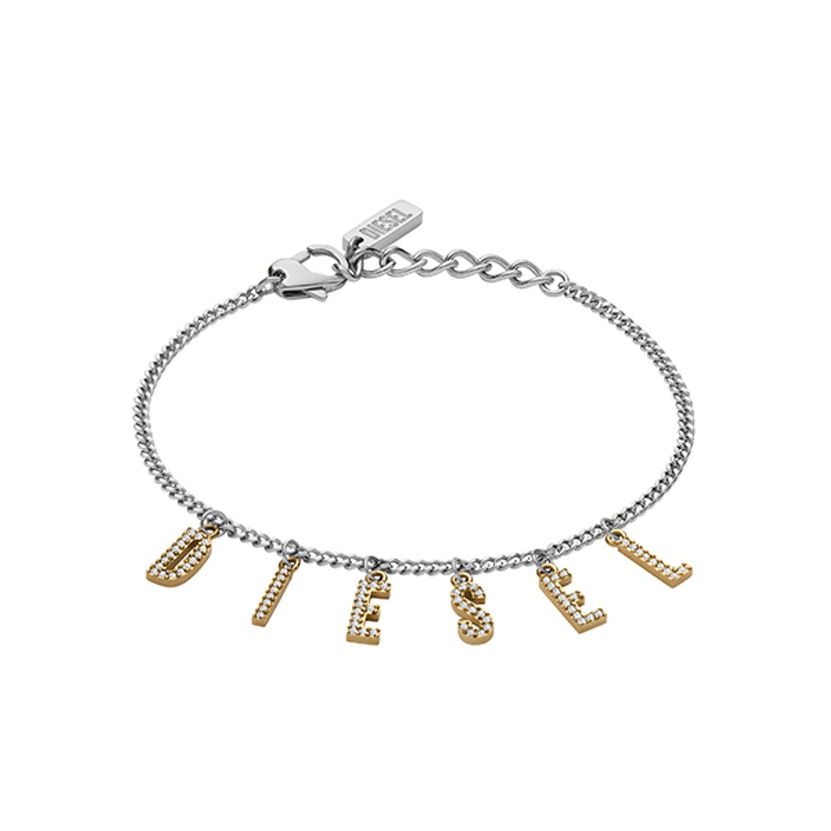 디젤 악세사리(DIESEL ACCESSORY) DX1547931 로고 체인 팔찌