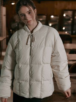 MIRIAM ribbon down padding_IVORY