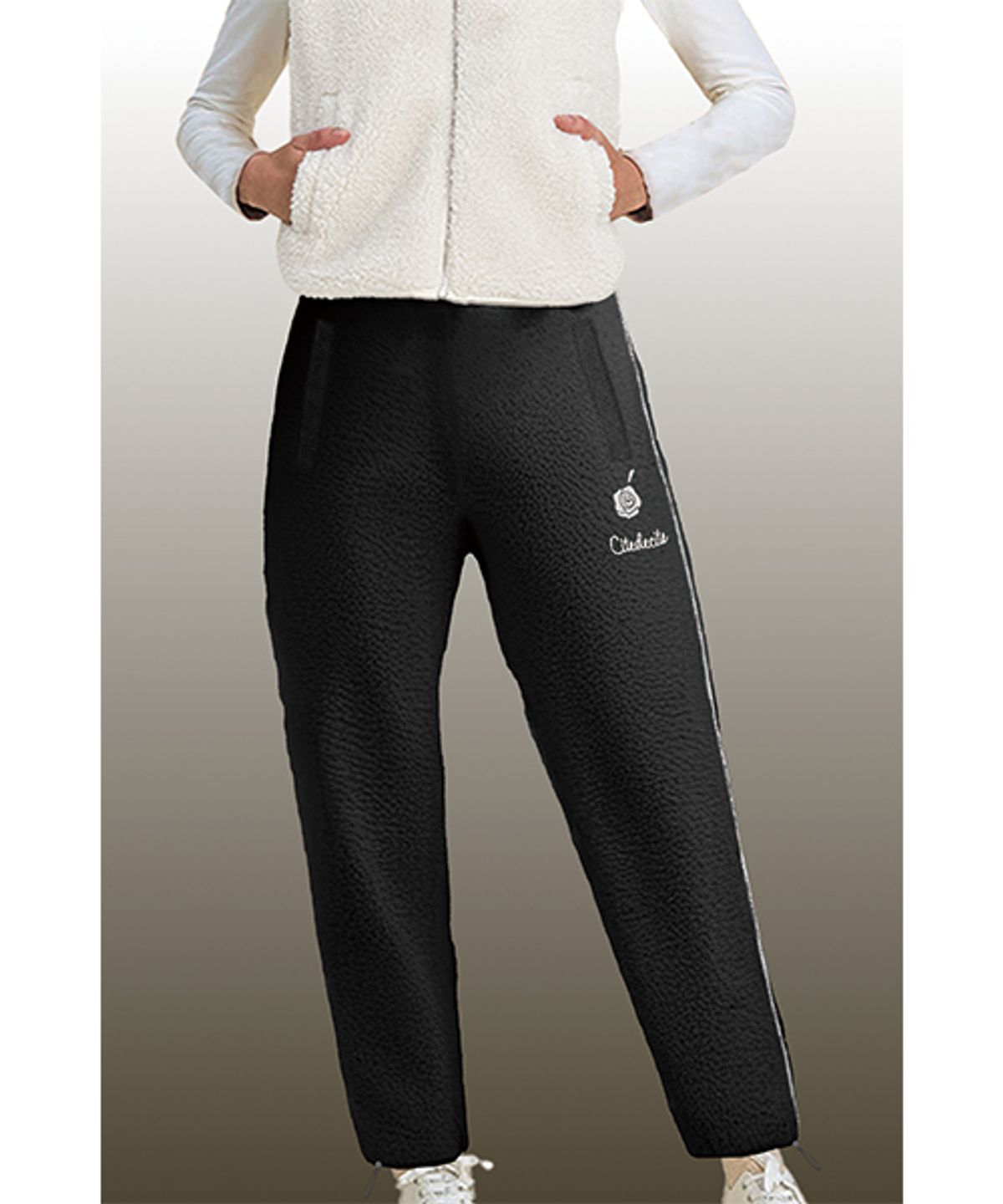 시테드시테(CITE DE CITE) Play fleece pants_BK