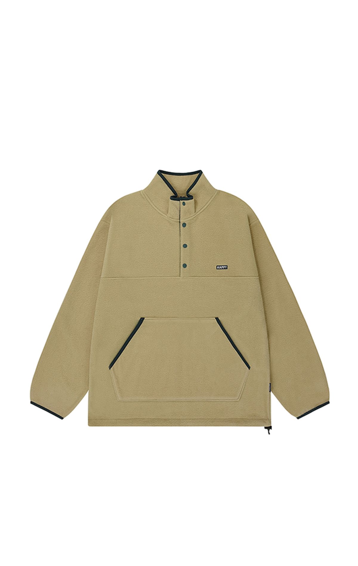 캐피디자인(KAPPY DESIGN) 플리스 버튼 아노락 (베이지)