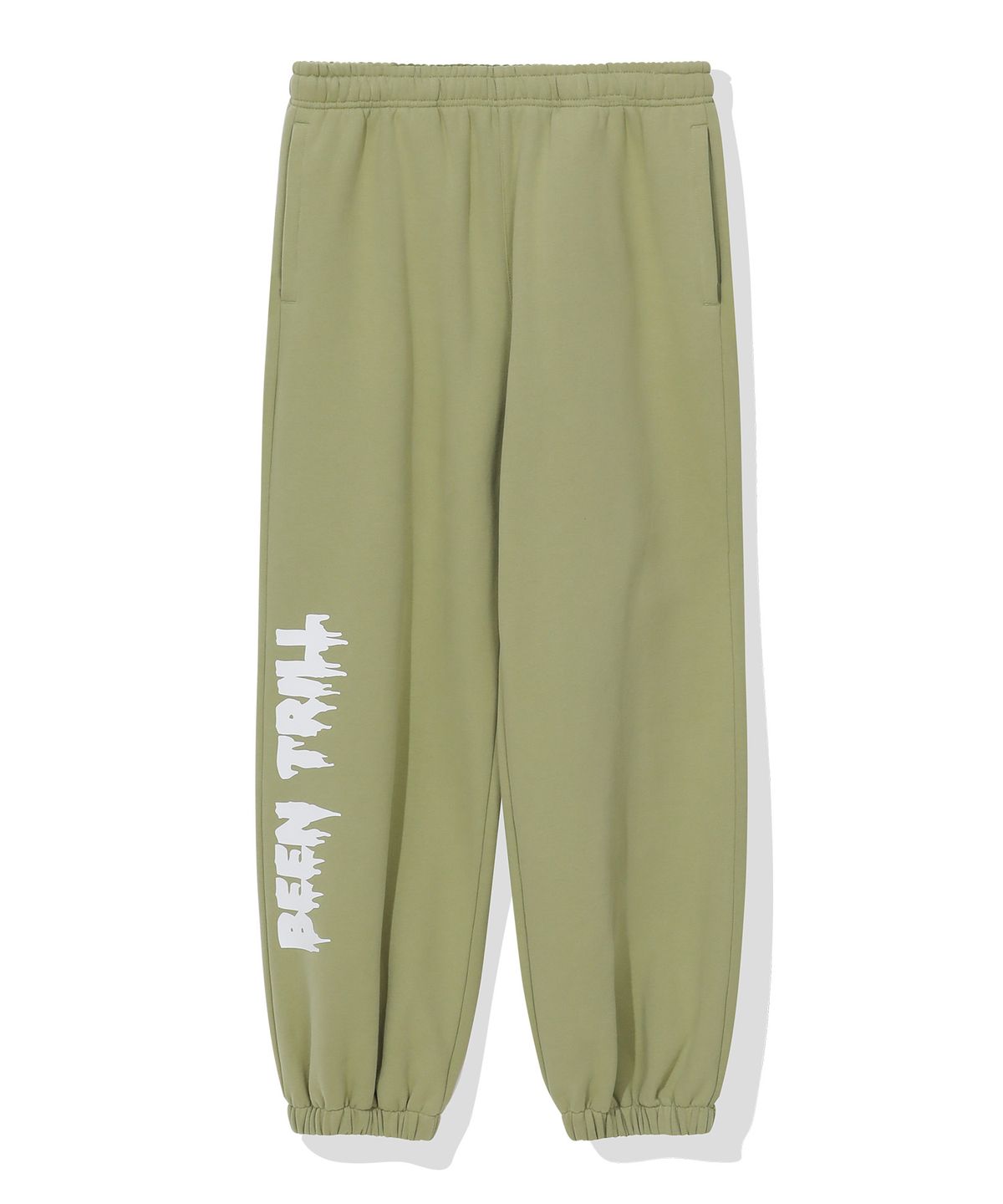 빈트릴(BEENTRILL) 드리피 기모 조거 스웻 팬츠(올리브)