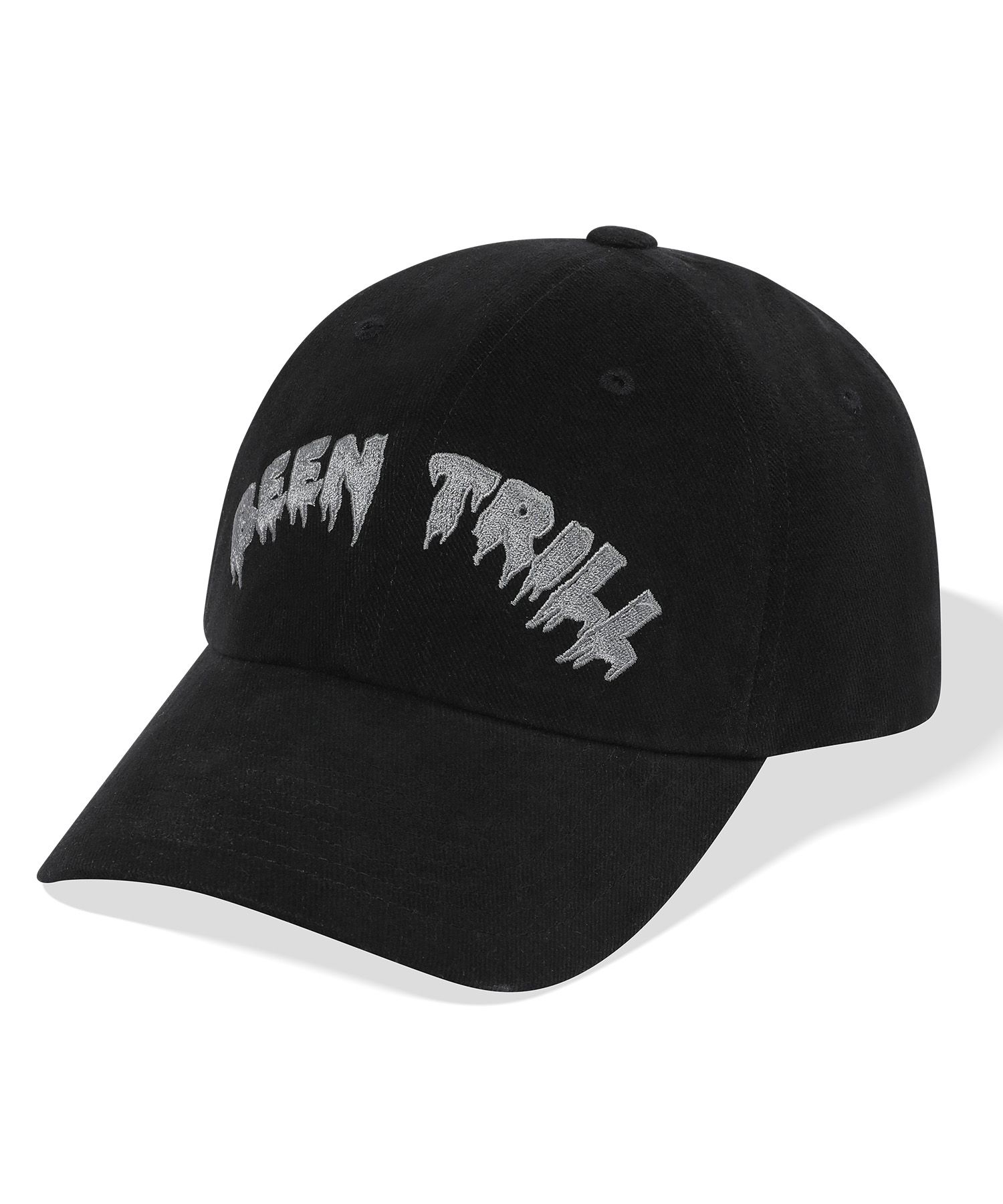 MUSINSA | beentrillgolf Drippy Arch Logo Ball Cap (Black)