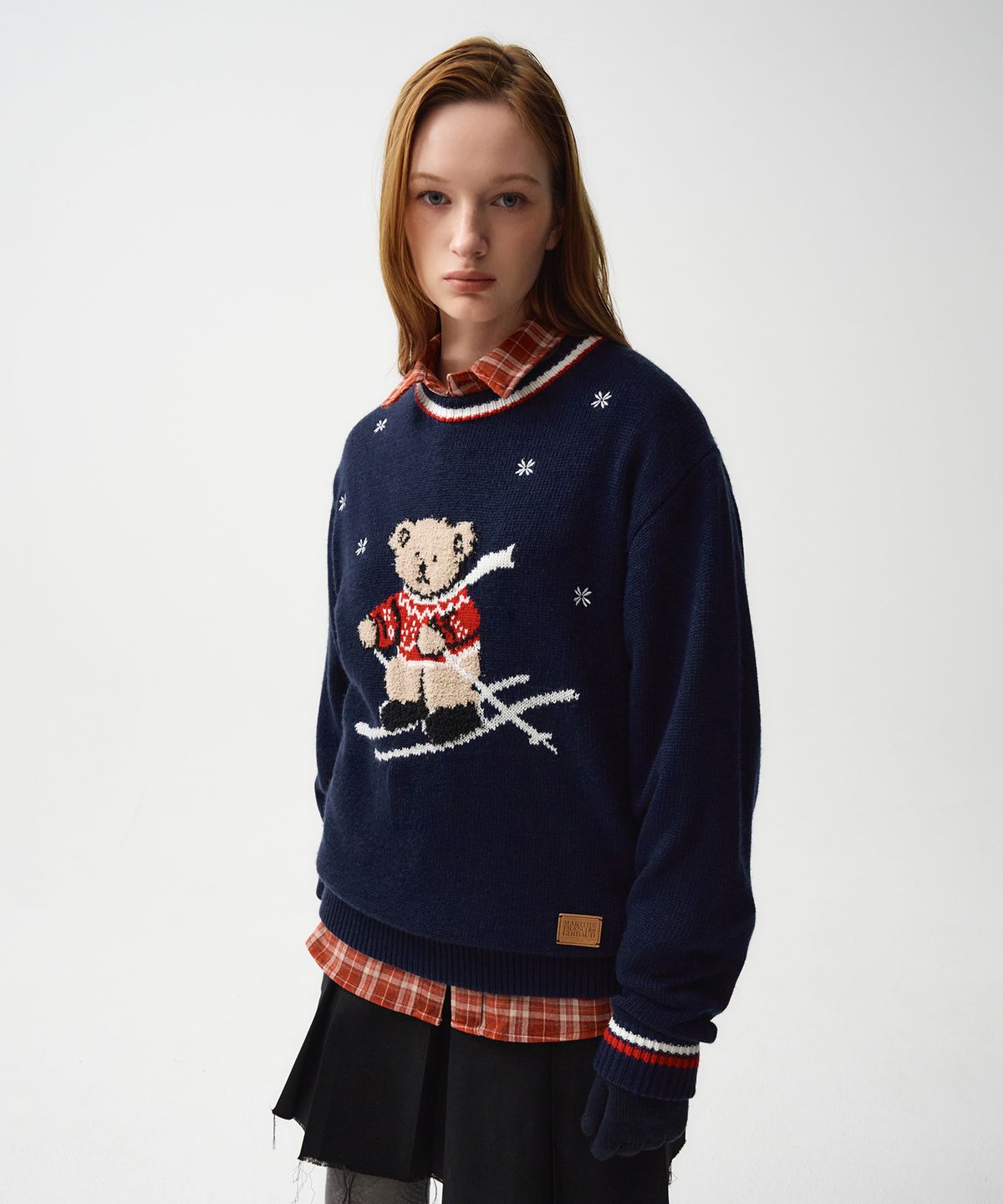 마리떼 프랑소와 저버(MARITHÉ + FRANҪOIS GIRBAUD) SKI BEAR SWEATER navy
