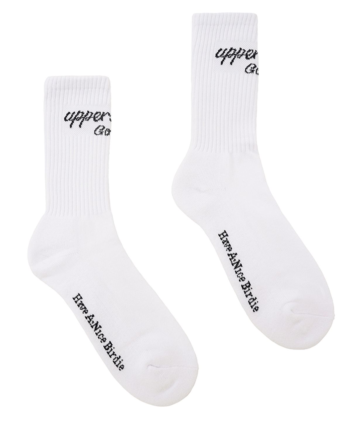 어퍼스트롭 골프(UPPERSTROP GOLF) [UP3203] UPST GOLF 레터링 로고 삭스 화이트