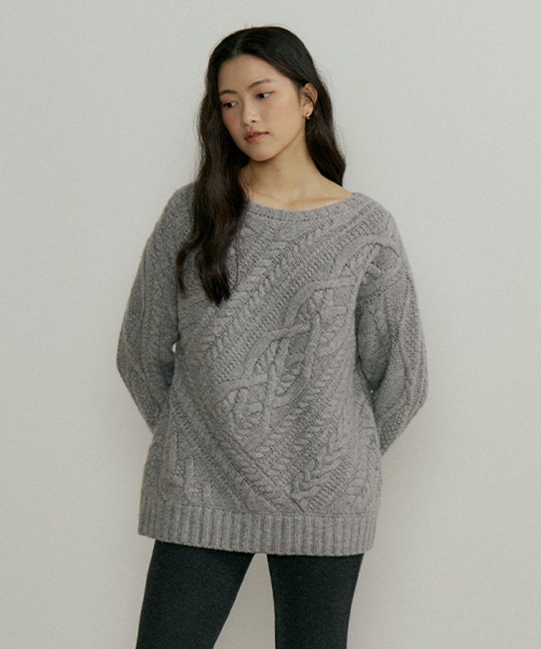 fishermans knot knit-melange