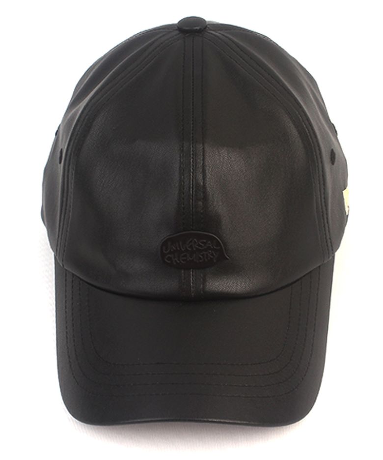 Black Bubble Leather Ballcap 가죽볼캡