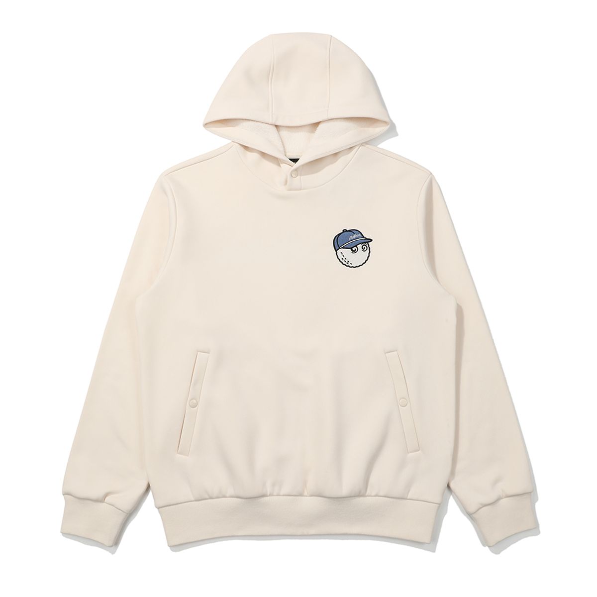 말본 골프(MALBON GOLF) 말본 스크립트 경량 후드 MTM IVORY