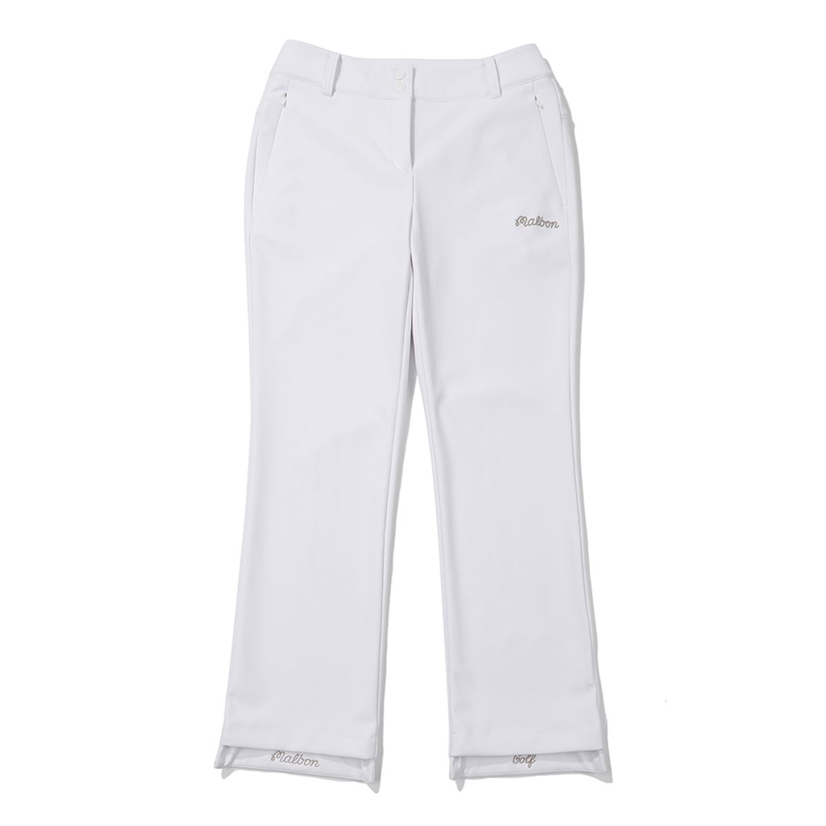 말본 골프(MALBON GOLF) 기모 본딩 부츠컷 팬츠 IVORY (WOMAN)