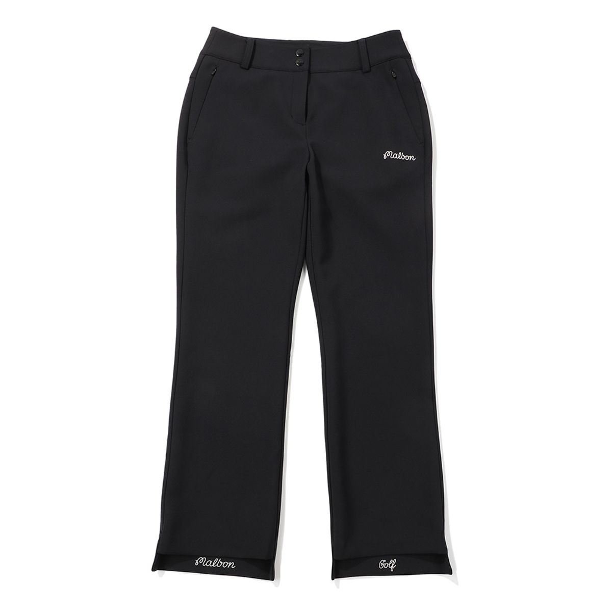 말본 골프(MALBON GOLF) 말본 패브릭 부츠컷 팬츠 BLACK (WOMAN)