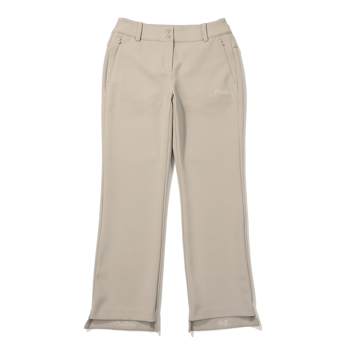 말본 골프(MALBON GOLF) 말본 다운 패브릭 부츠컷 팬츠 GREYISH BEIGE (WOMAN)