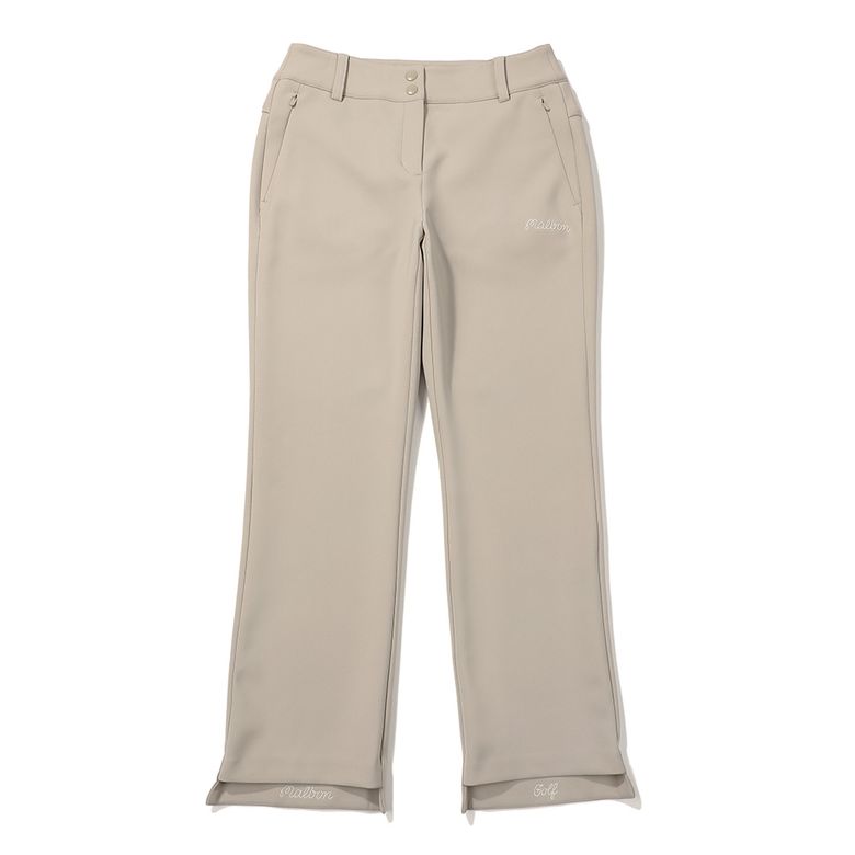 말본 다운 패브릭 부츠컷 팬츠 GREYISH BEIGE (WOMAN)