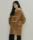 handmade wool duffle coat-camel
