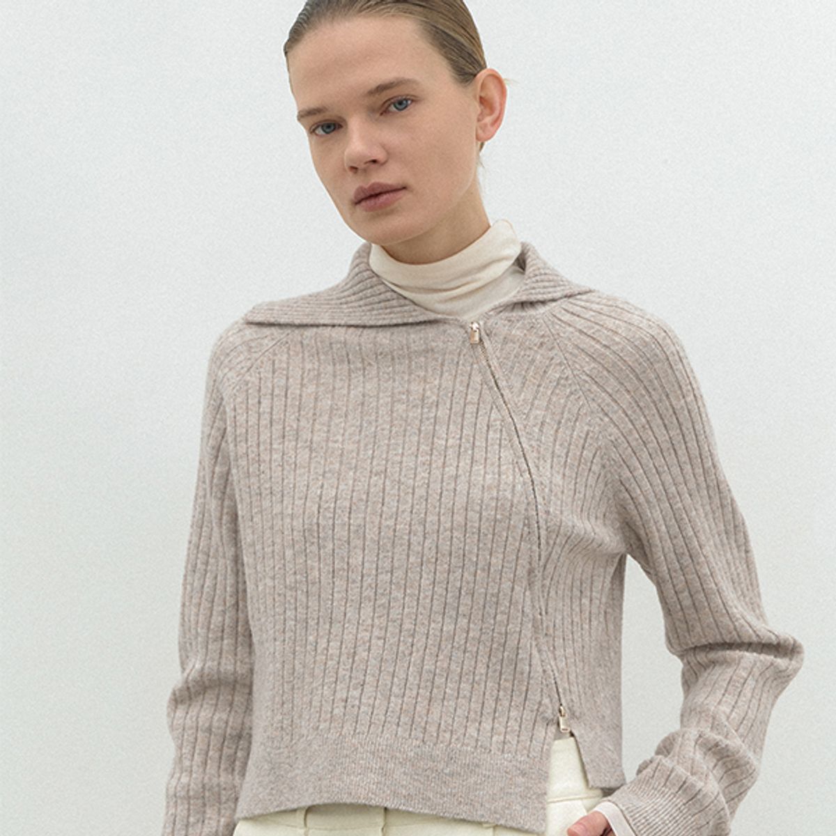 아틀리에 나인(ATELIER NAIN) VERISH WOOL UNBAL CARDIGAN(CD-2148)