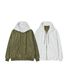 리버시블 밍크 퍼 후드 항공 자켓 카키