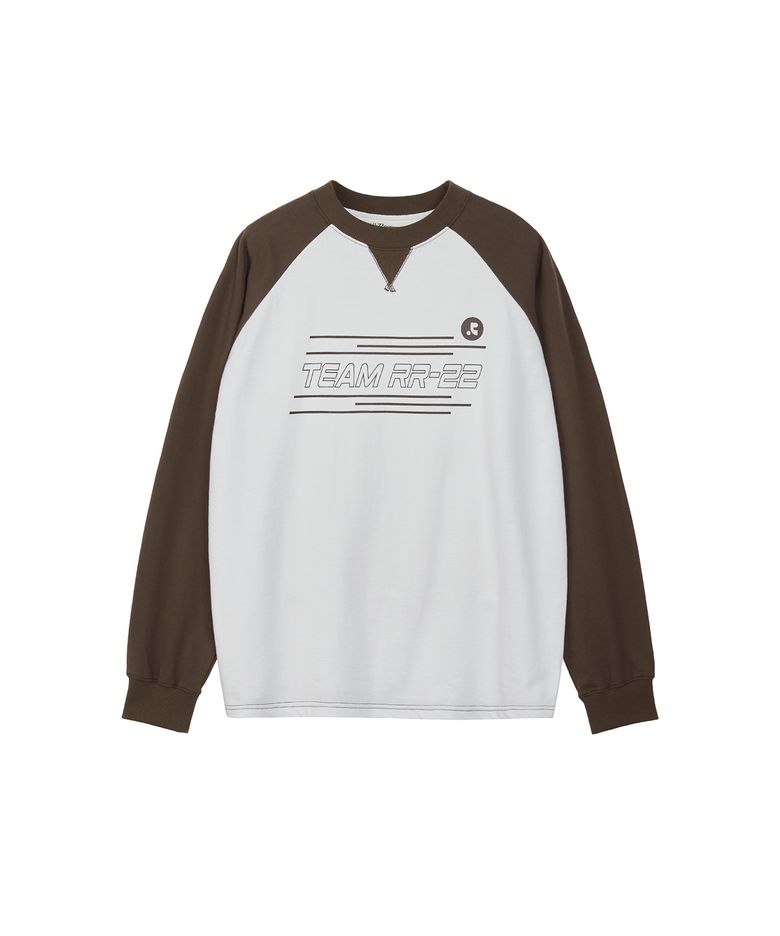 OVERSIZED RAGLAN SWEATSHIRT - WHITE