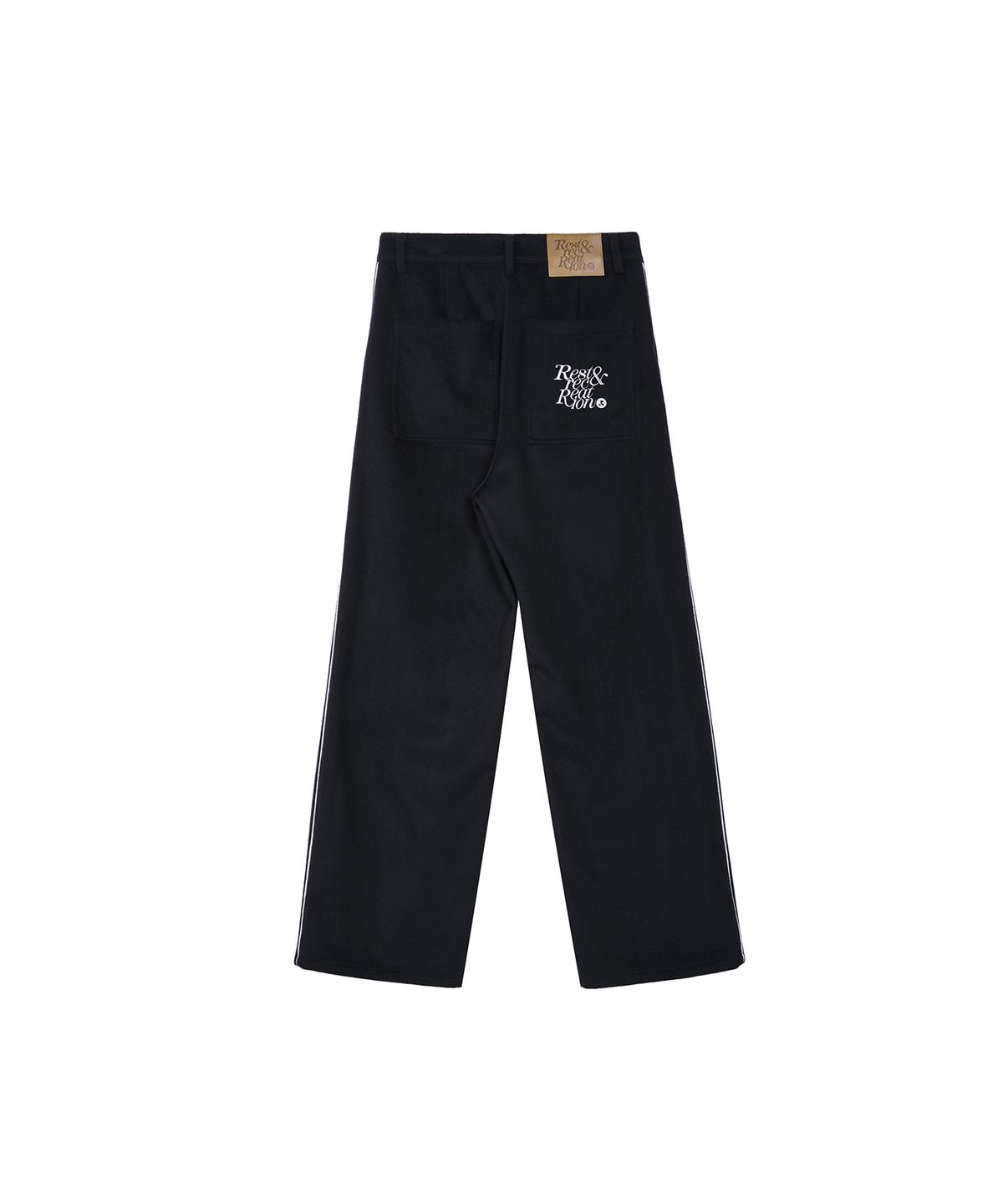레스트앤레크레이션(REST&RECREATION) PIPING WOOL PANTS - NAVY