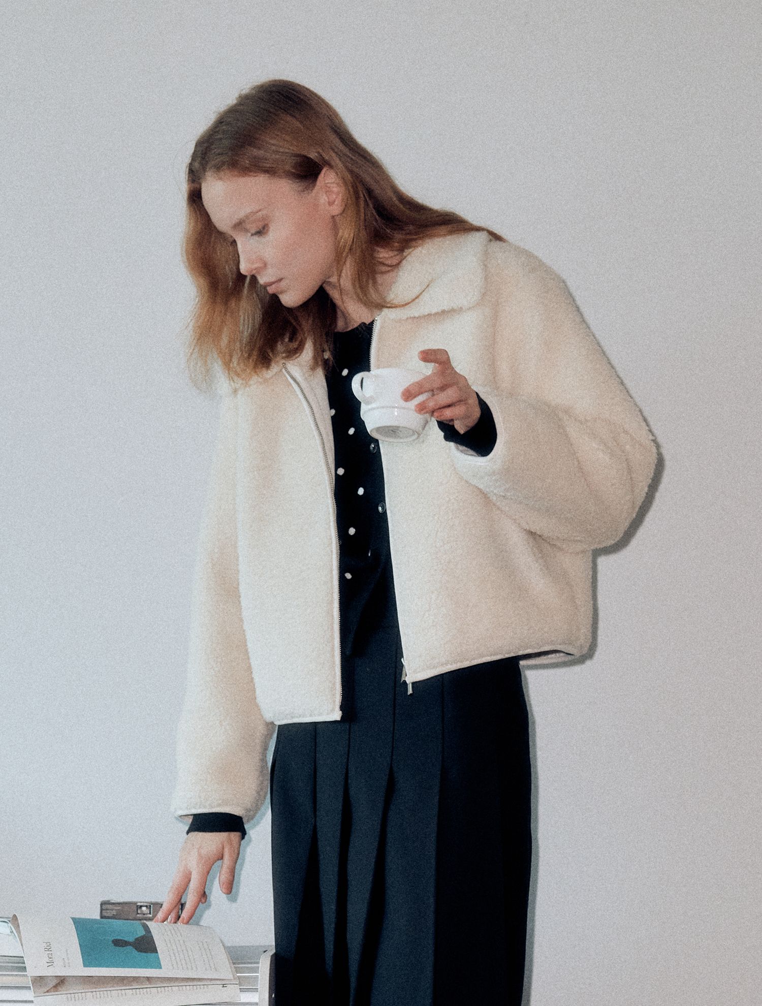 MUSINSA公式 | GENERAL IDEA Two-way zipper buckle fur jacket
