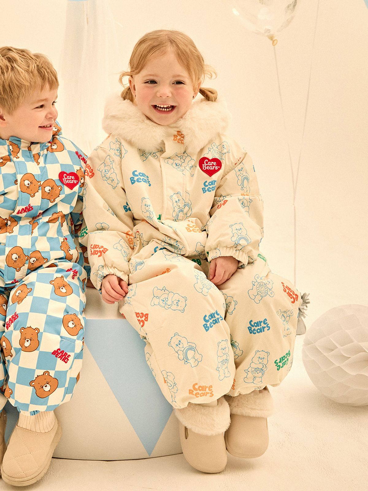 케어베어(CAREBEARS) 컬러라인 케어베어즈 스키 방한수트