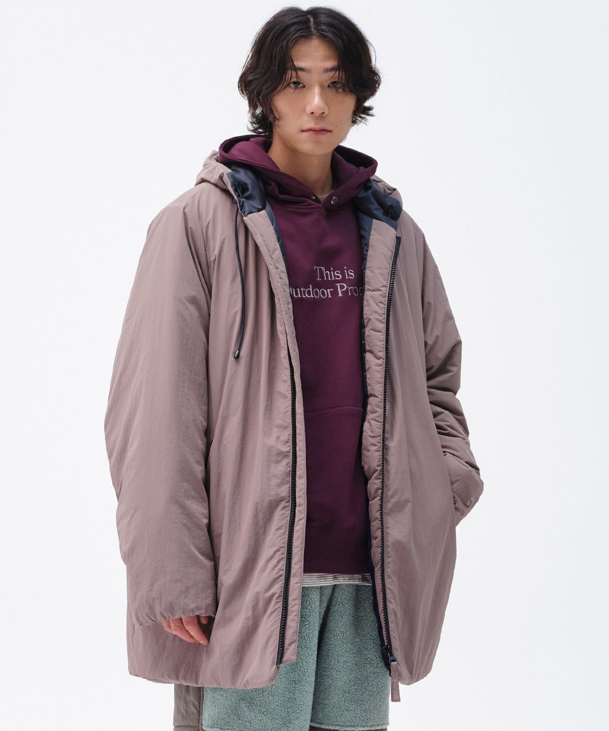 아웃도어 프로덕츠(OUTDOOR PRODUCTS) MIDDLE BENCH HOOD PARKA (GRAY)