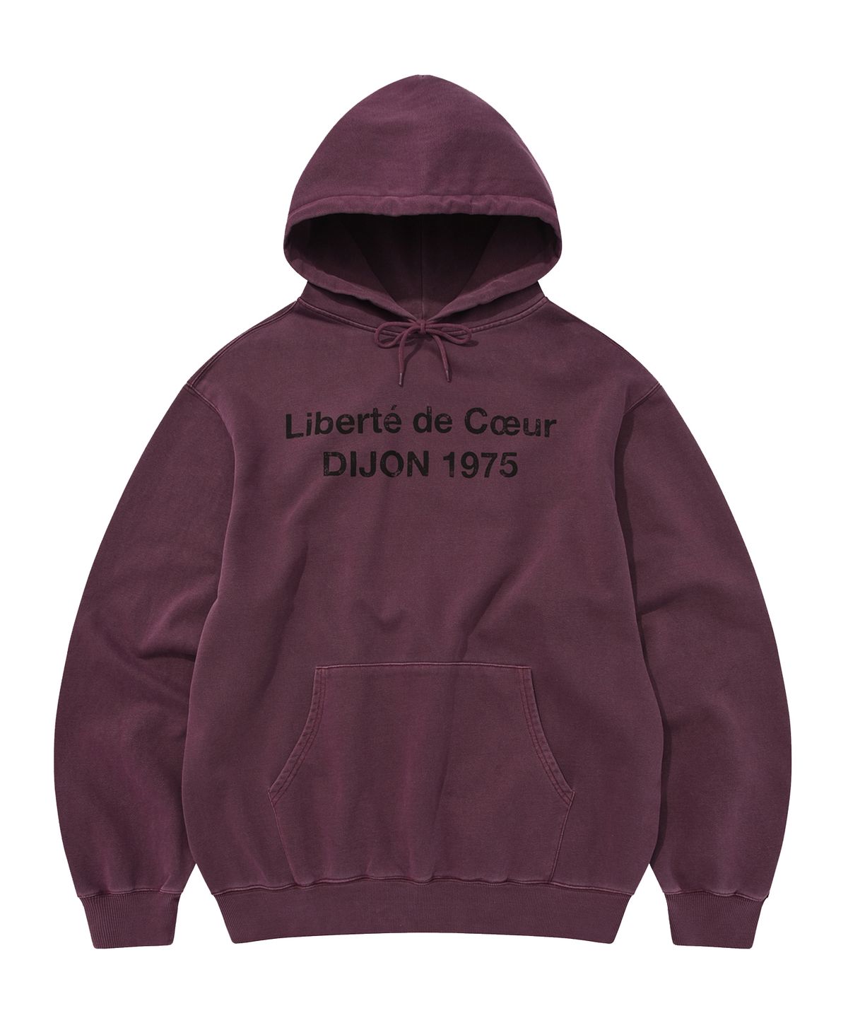 카네이테이(KANEITEI) DIJON WASHED HOODIE (BURGUNDY)