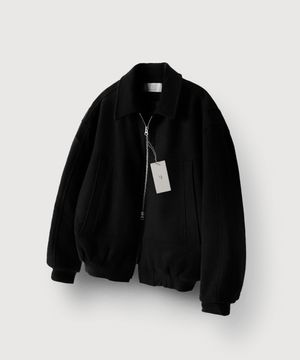 프리미엄 투웨이 울 블루종_Black