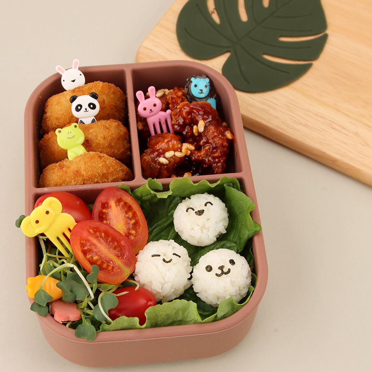 키친구(KITCHENGU) 흔들이 주먹밥틀 도시락 미니 김펀칭기 세트