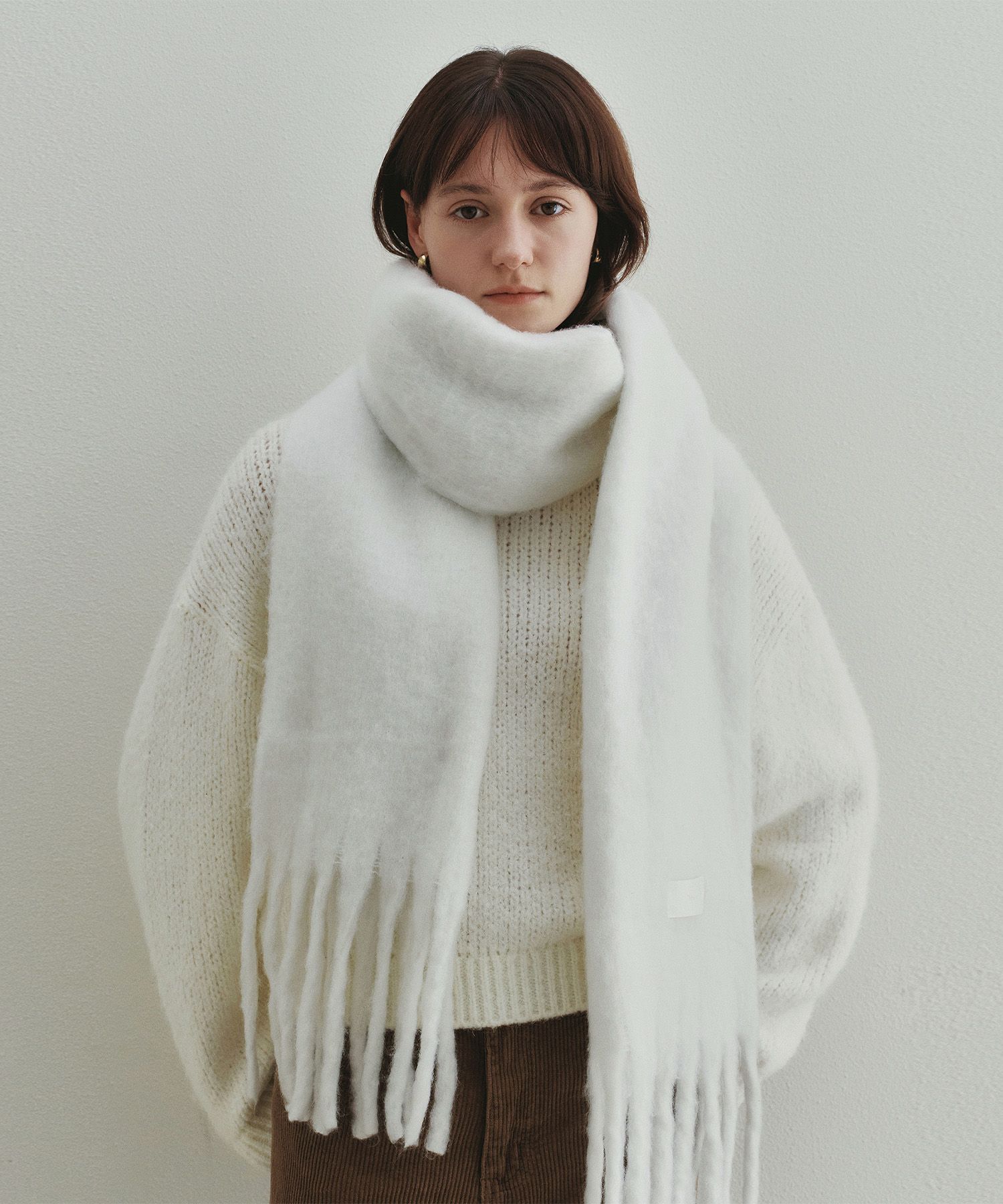 Zoff muffler knit set up andmary andmary Zoff muffler knit set up  