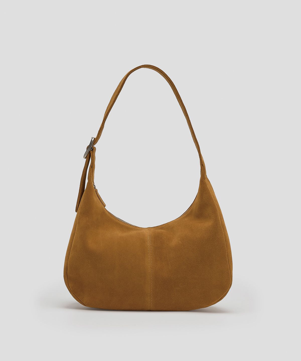 더히어(THEHERE) Suede Slit Hobo Bag_beige