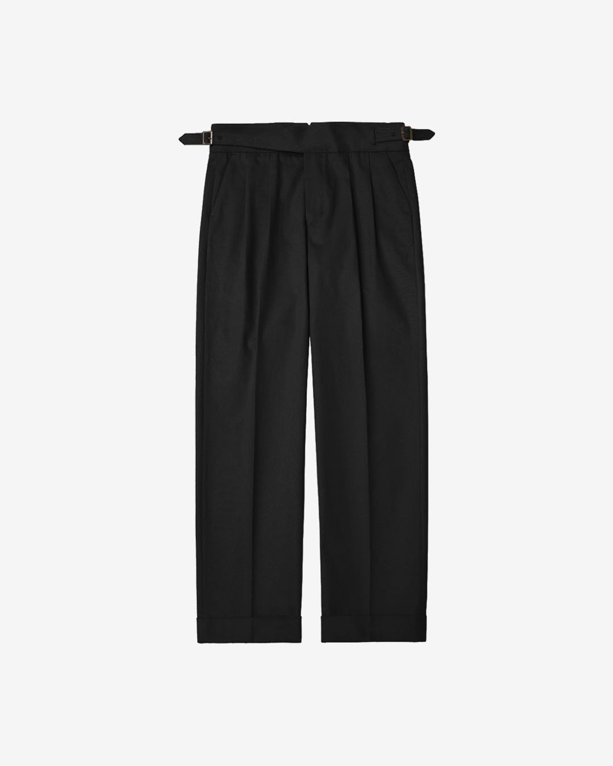솔티(SORTIE) Cotton Gurkha Trousers (Black)