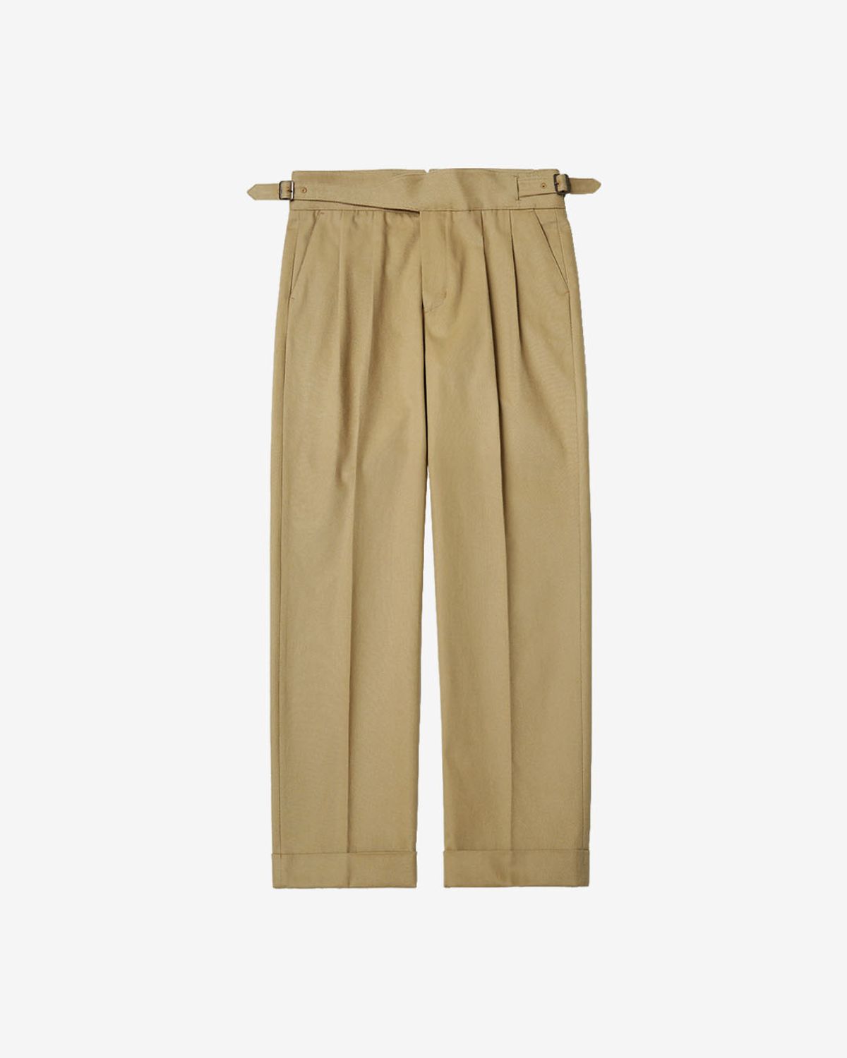 솔티(SORTIE) Cotton Gurkha Trousers (Beige)