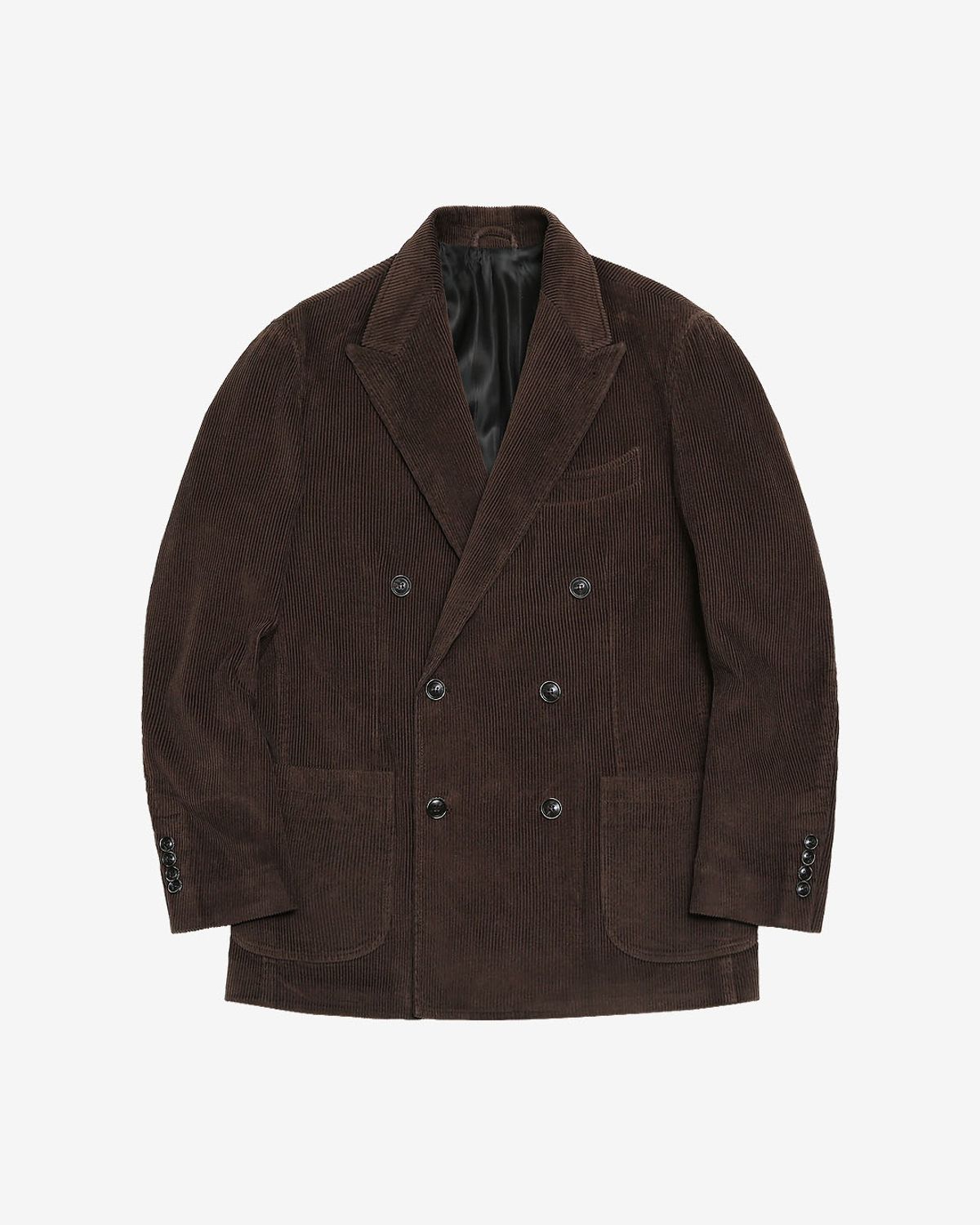 솔티(SORTIE) 6B Corduroy Washed Double Jacket (Brown)