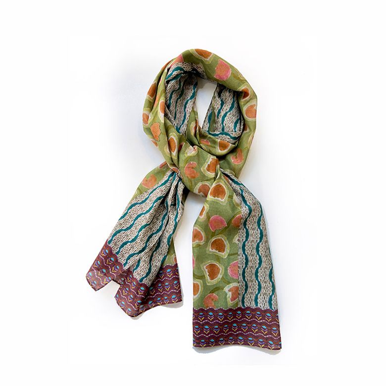 Grow Your Heart Silk Cotton Long Scarf 그로우 유어 하트 실크코튼 롱 스카프